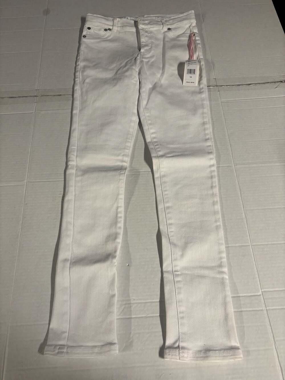 Vineyard Vines Girls White Jeans Size 14 New with Tags *small stain